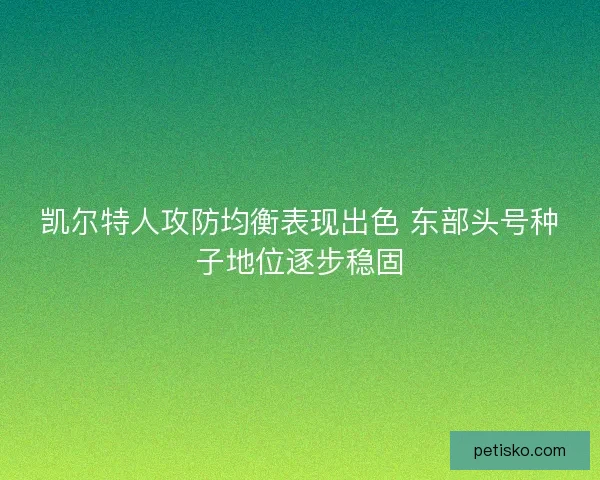 凯尔特人攻防均衡表现出色 东部头号种子地位逐步稳固